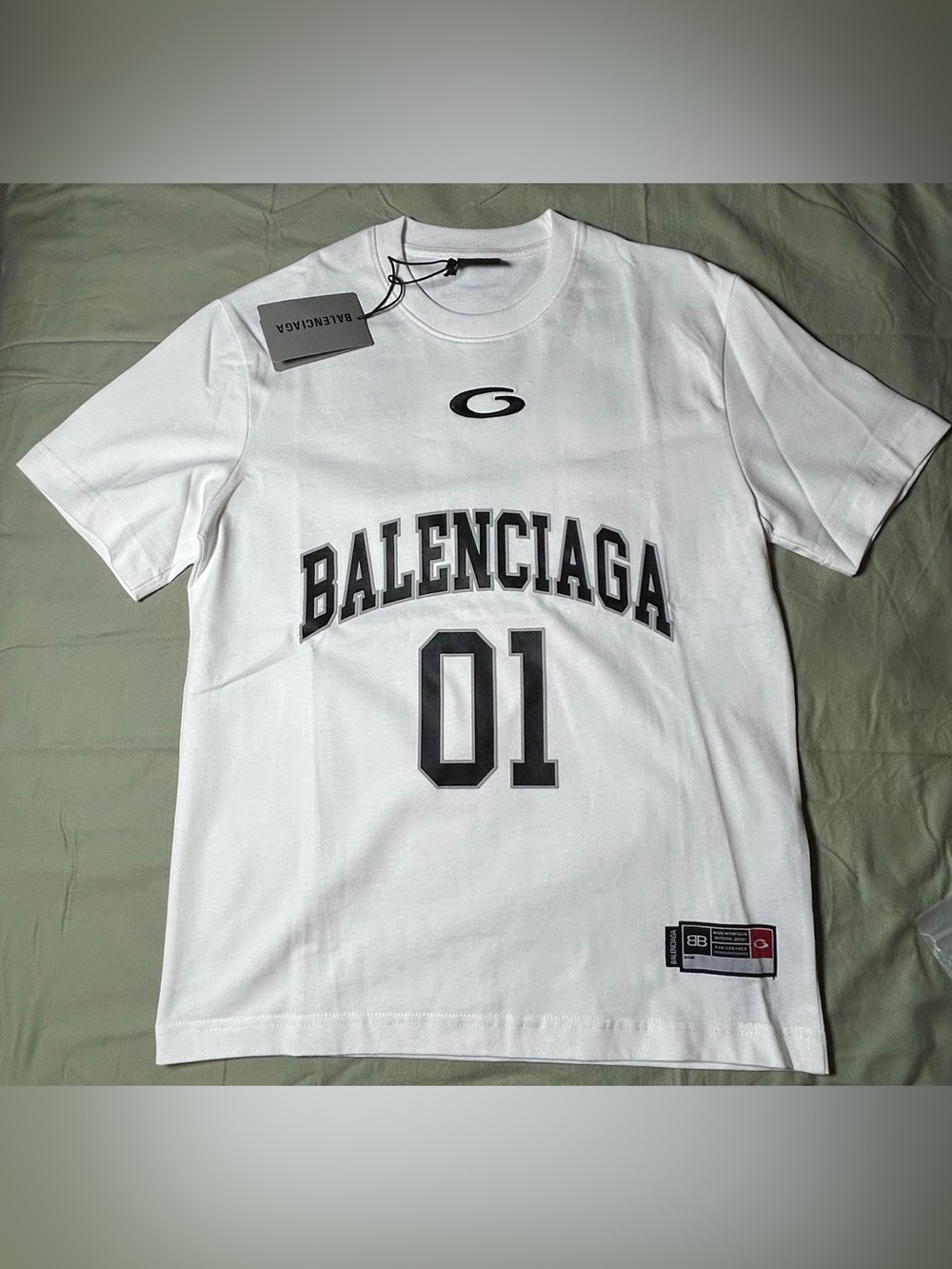 Balenciaga White Logo Tee